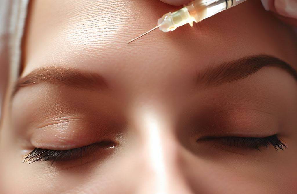 Zákazníčka podstupujúca botox do čela